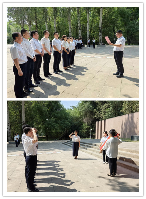 7月1日，在棗園為人民服務講話紀念廣場重溫毛澤東《為人民服務》講話內容、重溫入黨誓詞.jpg